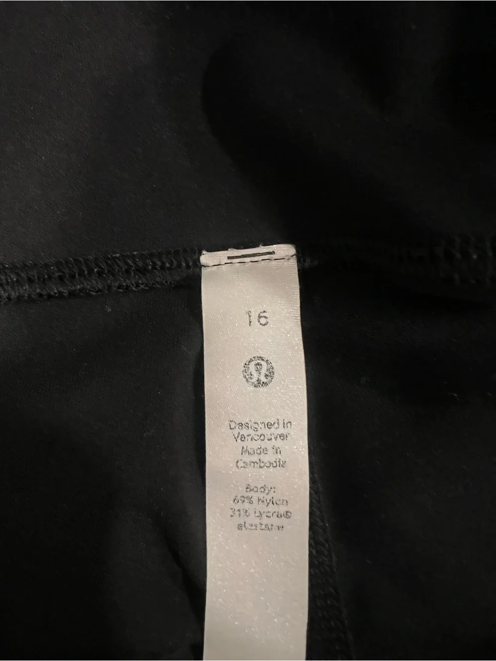 Lululemon Wunder Under Black Leggings - Size 16 (Excellent Condition)